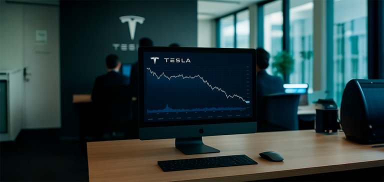 Tesla sufre caída histórica tras enfrentamiento Musk‑Trump